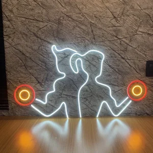 LUMINÁRIA PAINEL NEON LED - HOMEM E MULHER- 52x94
