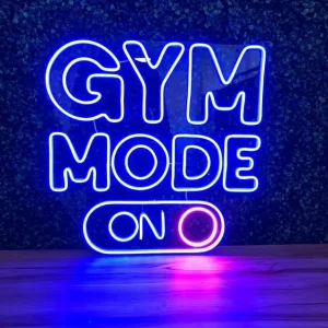 LUMINÁRIA PAINEL NEON LED - GYM MODO ON- 80x80