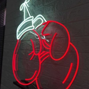 LUMINÁRIA PAINEL NEON LED - LUVAS DE BOXE - 80x57