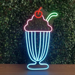 LUMINÁRIA PAINEL NEON LED - MILKSHAKE- 41x23
