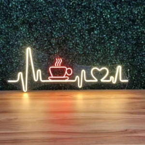 LUMINÁRIA PAINEL NEON LED- BATIMENTOS COM CAFÉ- 30x80