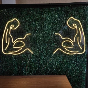 LUMINÁRIA PAINEL NEON LED - MÚSCULOS- 65x55