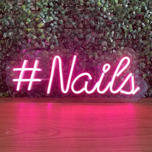 LUMINÁRIA PAINEL NEON LED- #NAILS- 12x37